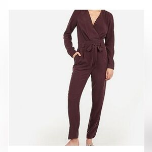 Express purple Jumpsuit size 6 fall lightweight feminine casual